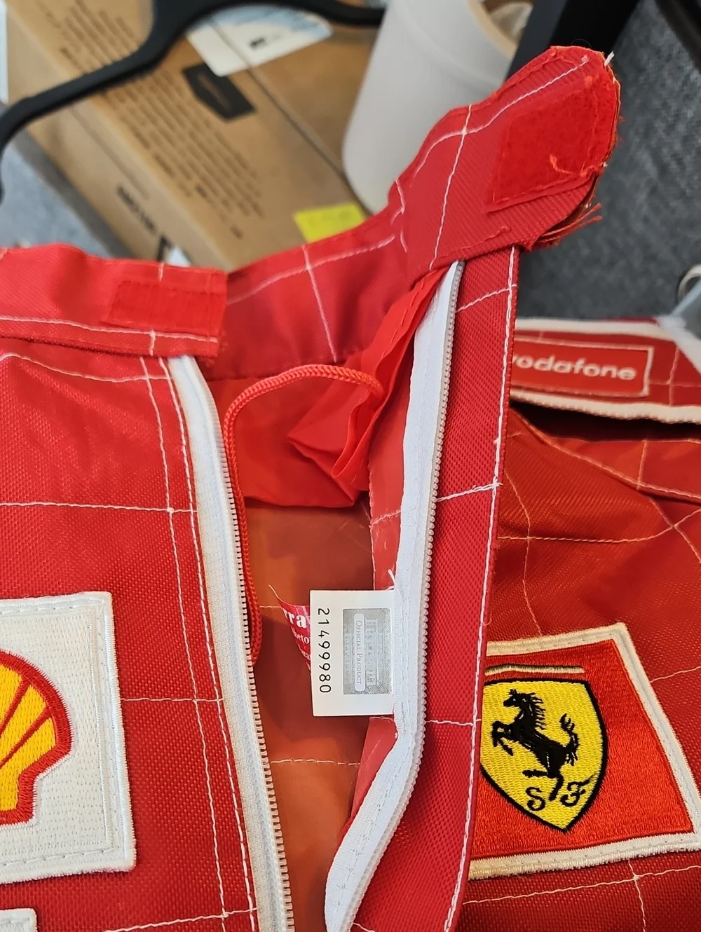 Ferrari Official Gear F1 Driver Uniform Backpack Red Patches